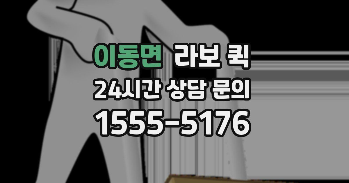 이동면 라보 퀵