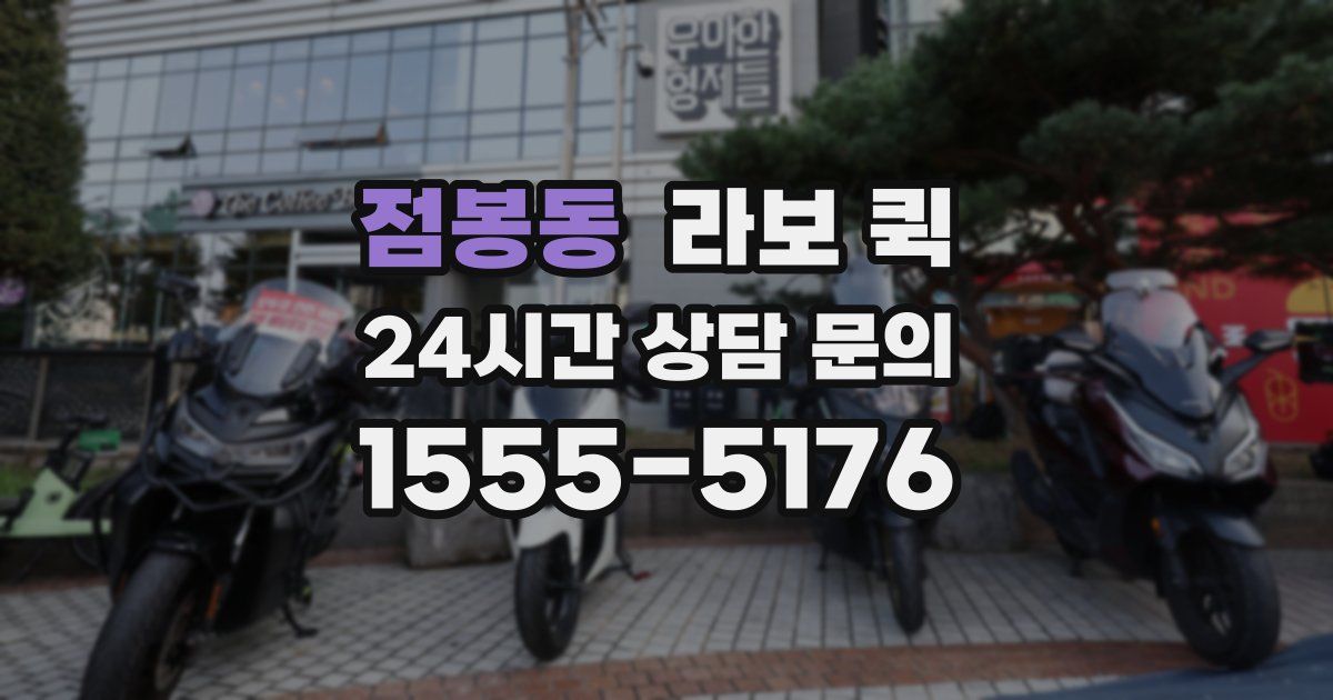 점봉동 라보 퀵