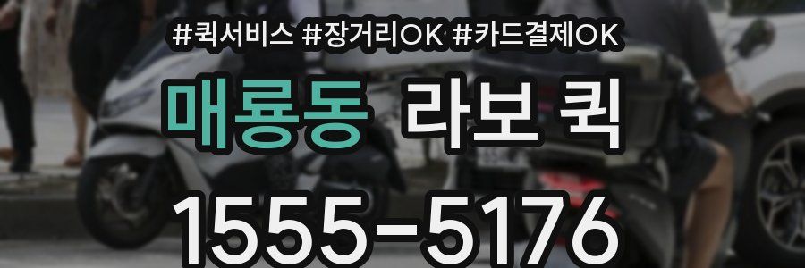 매룡동 라보 퀵