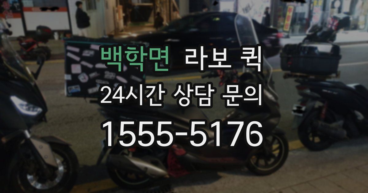 백학면 라보 퀵