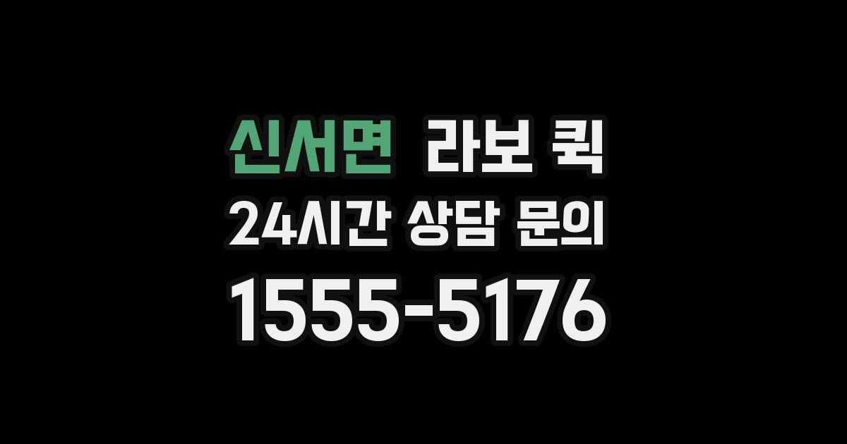 신서면 라보 퀵