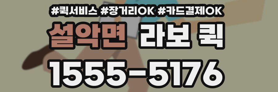 설악면 라보 퀵