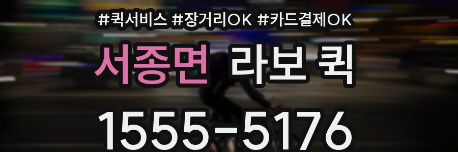 서종면 라보 퀵