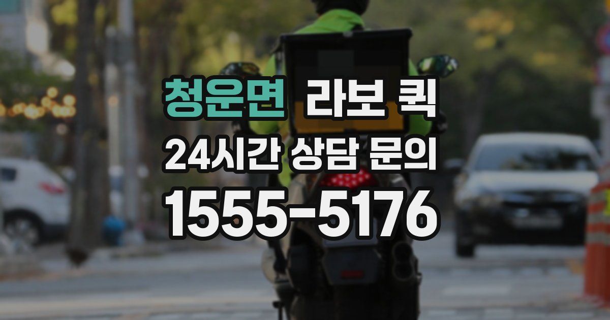 청운면 라보 퀵
