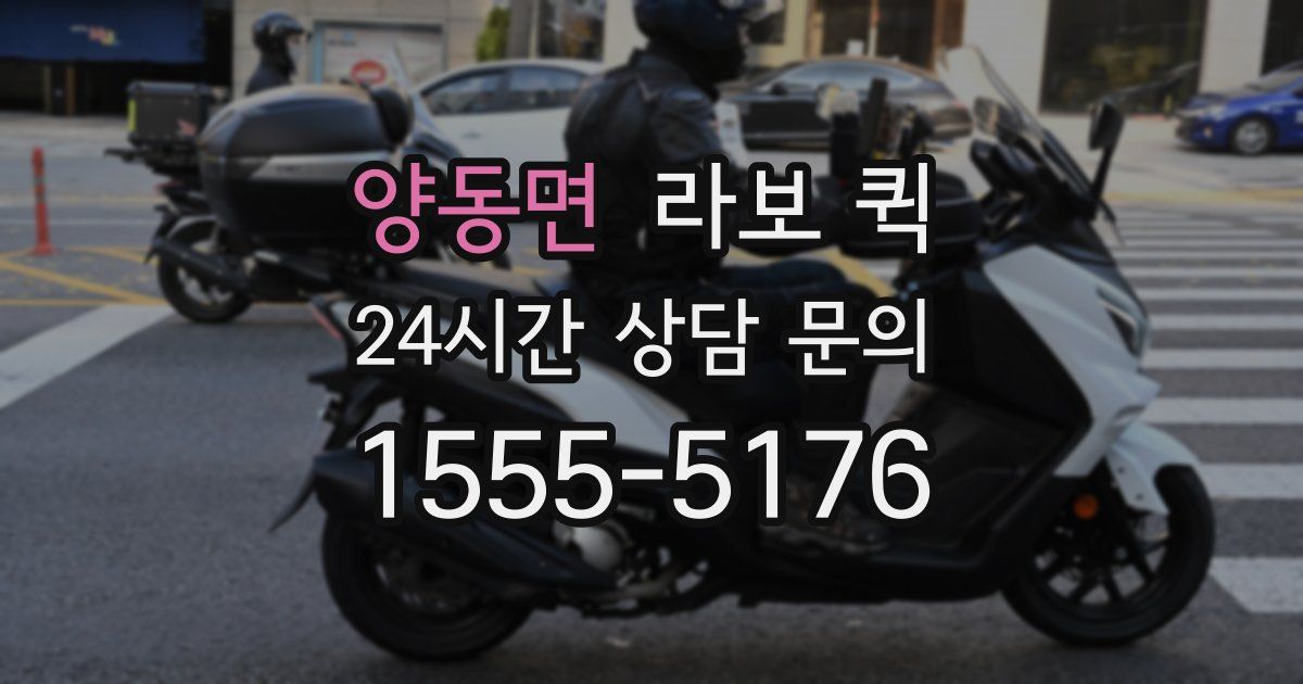 양동면 라보 퀵