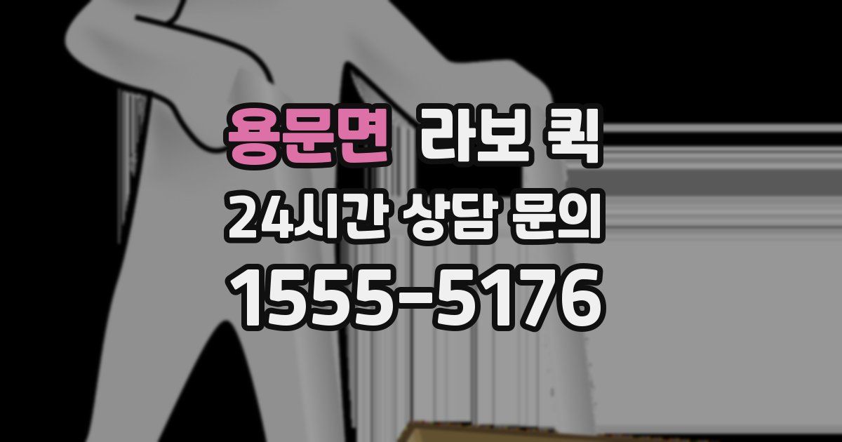 용문면 라보 퀵