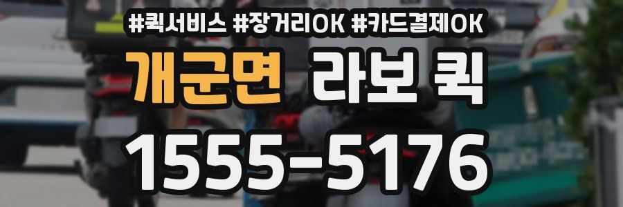 개군면 라보 퀵