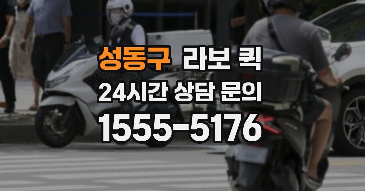 성동구 라보 퀵