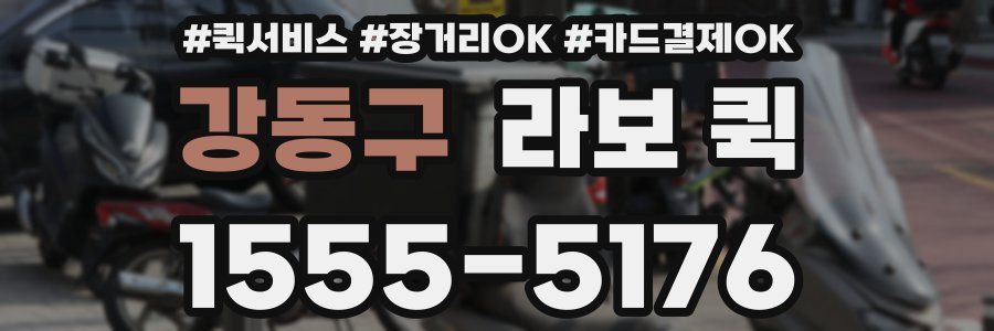강동구 라보 퀵
