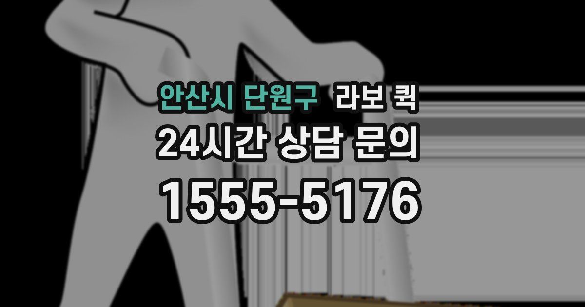 안산시 단원구 라보 퀵