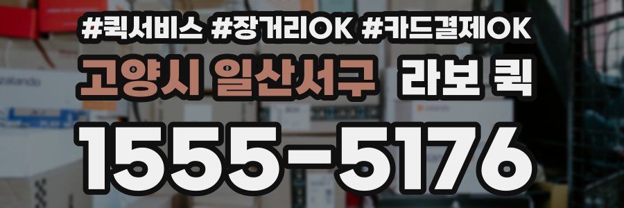 고양시 일산서구 라보 퀵