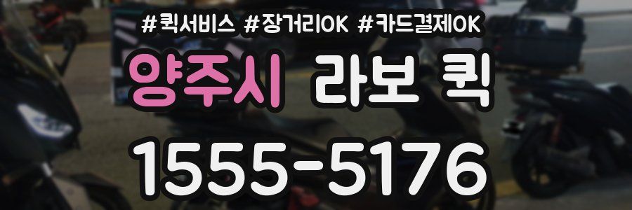 양주시 라보 퀵