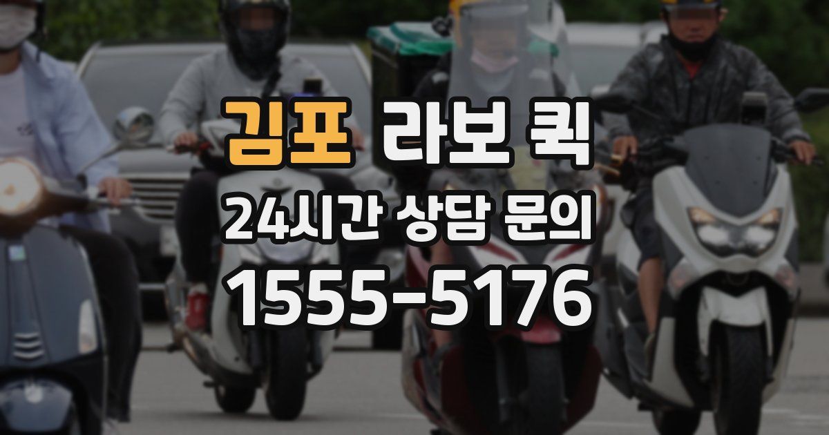 김포 라보 퀵