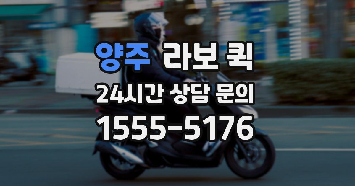 양주 라보 퀵