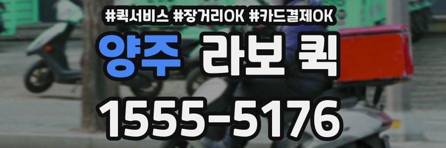 양주 라보 퀵