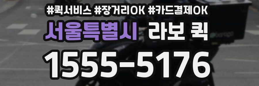 서울특별시 라보 퀵