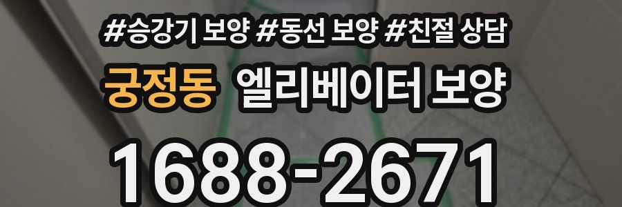 궁정동 엘리베이터 보양