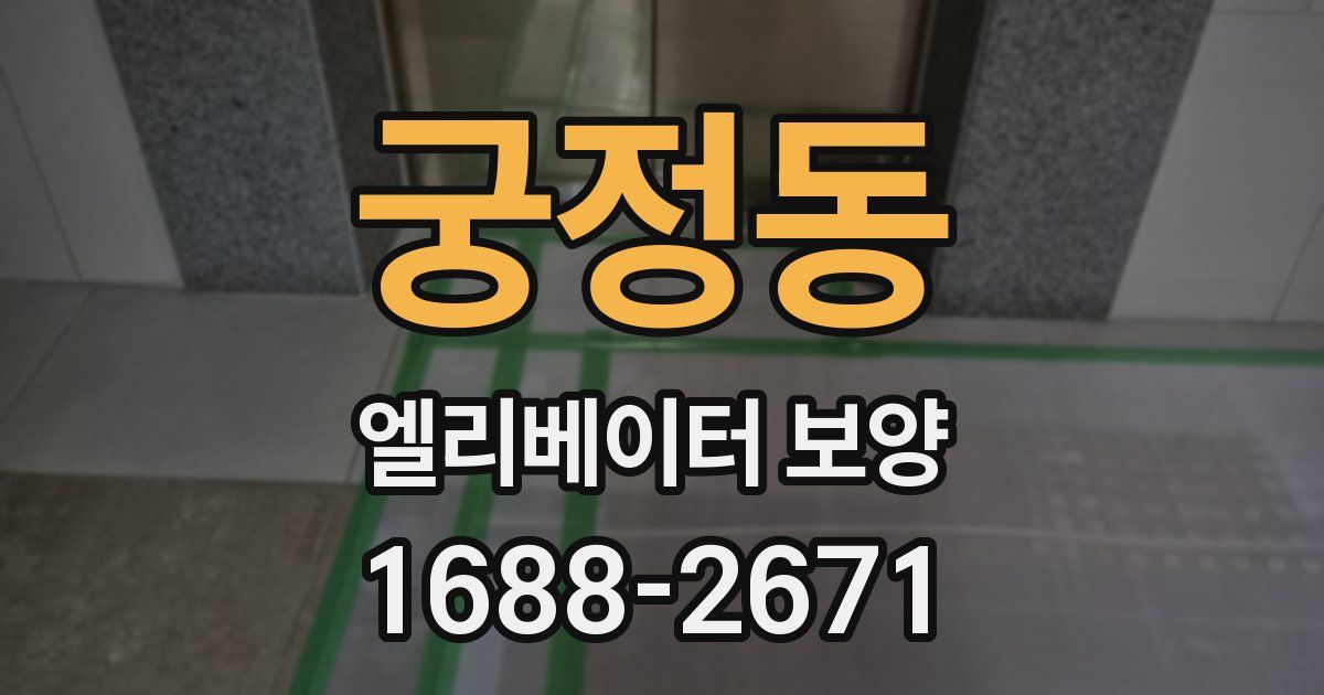 궁정동 엘리베이터 보양