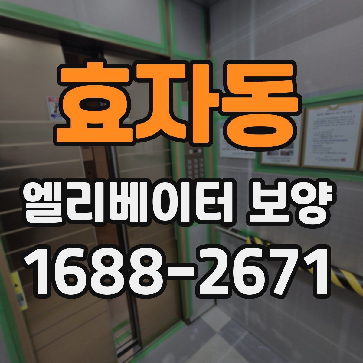 효자동 엘리베이터 보양 시 공용부 보호가 필요한 이유