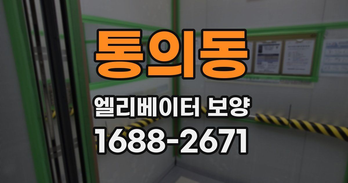 통의동 엘리베이터 보양