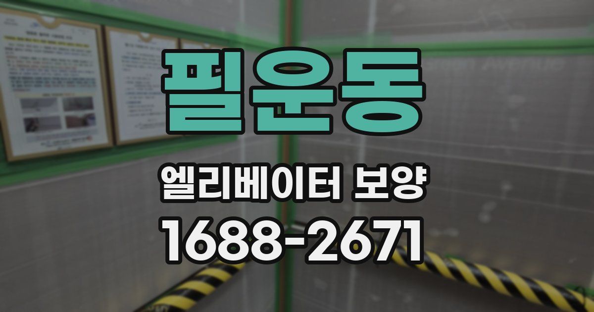 필운동 엘리베이터 보양