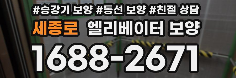 세종로 엘리베이터 보양