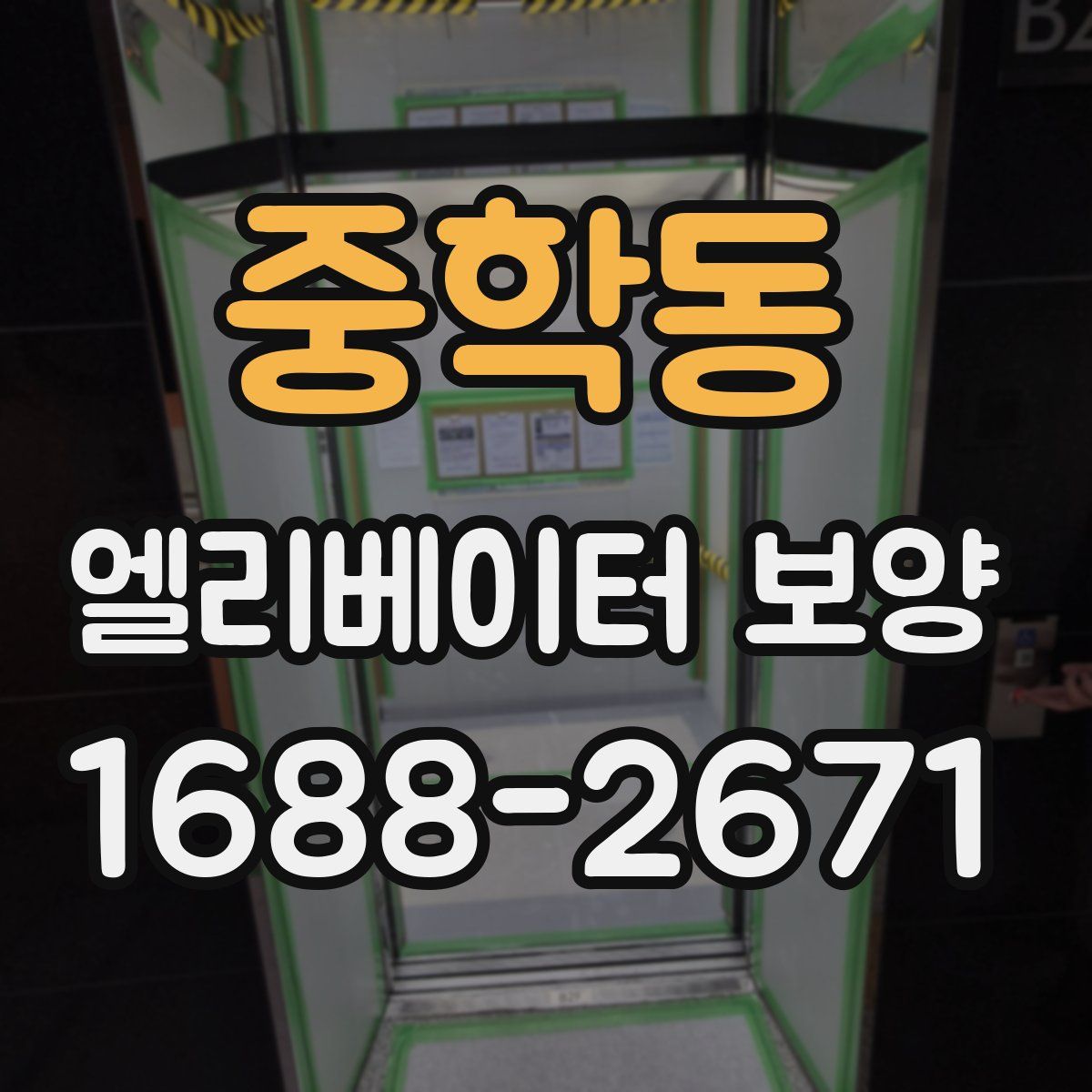 중학동 엘리베이터 보양