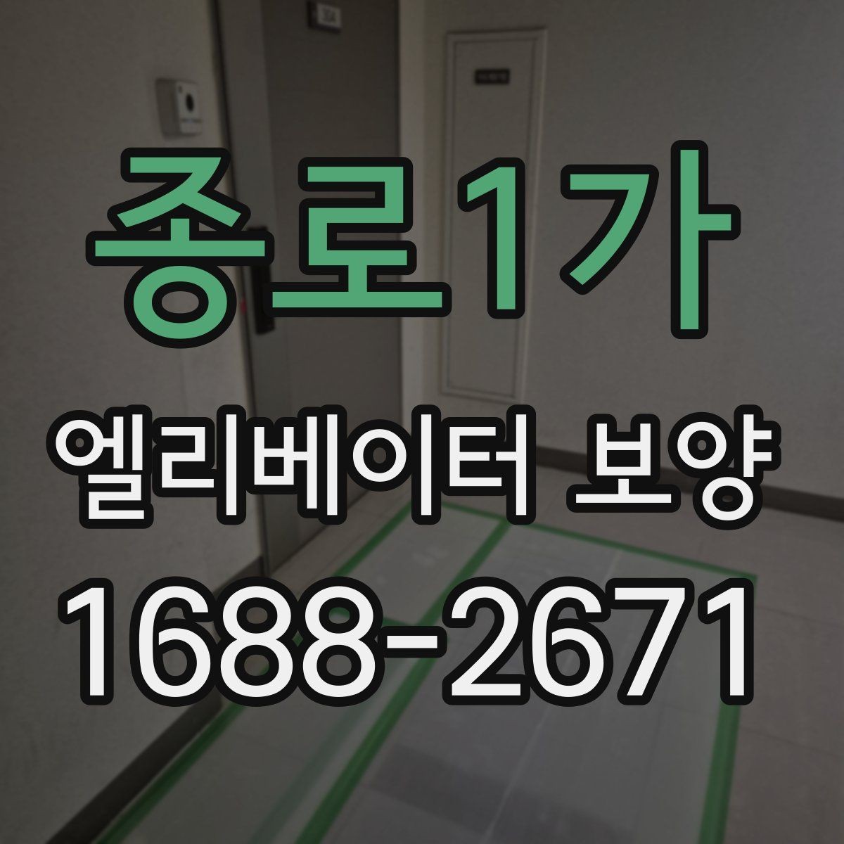 종로1가 엘리베이터 보양 자주 쓰는 재료와 특징