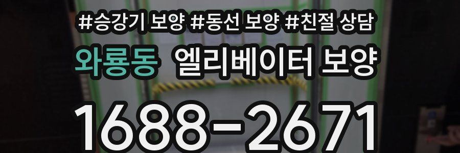 와룡동 엘리베이터 보양
