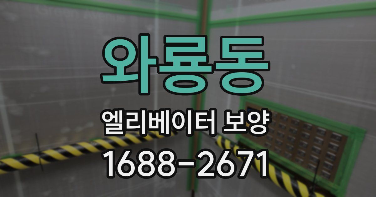 와룡동 엘리베이터 보양