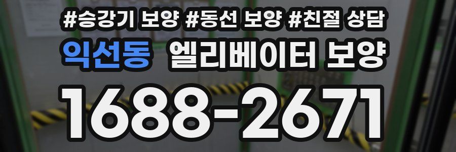 익선동 엘리베이터 보양