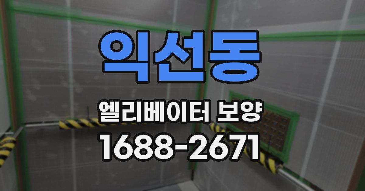 익선동 엘리베이터 보양