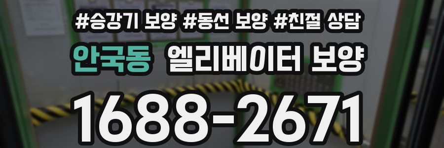 안국동 엘리베이터 보양