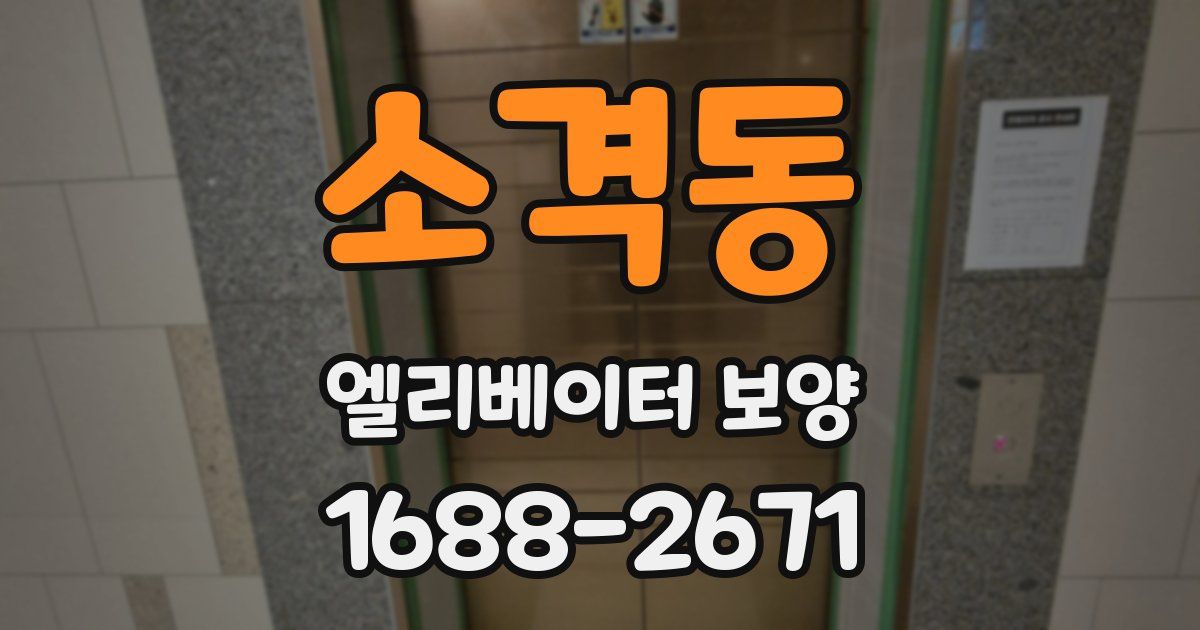 소격동 엘리베이터 보양