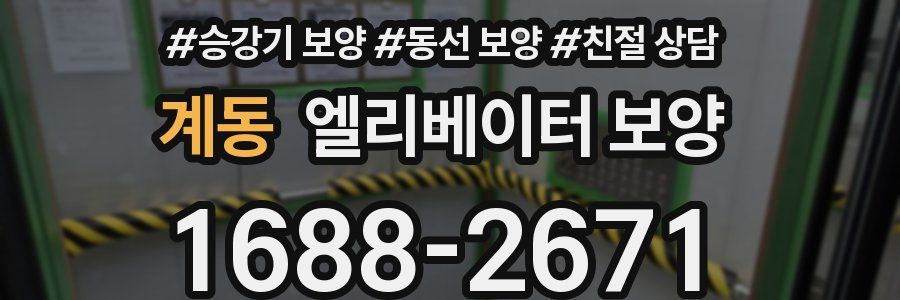 계동 엘리베이터 보양
