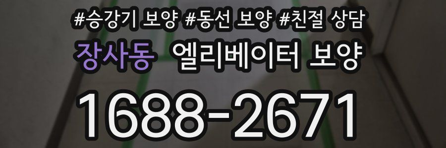 장사동 엘리베이터 보양