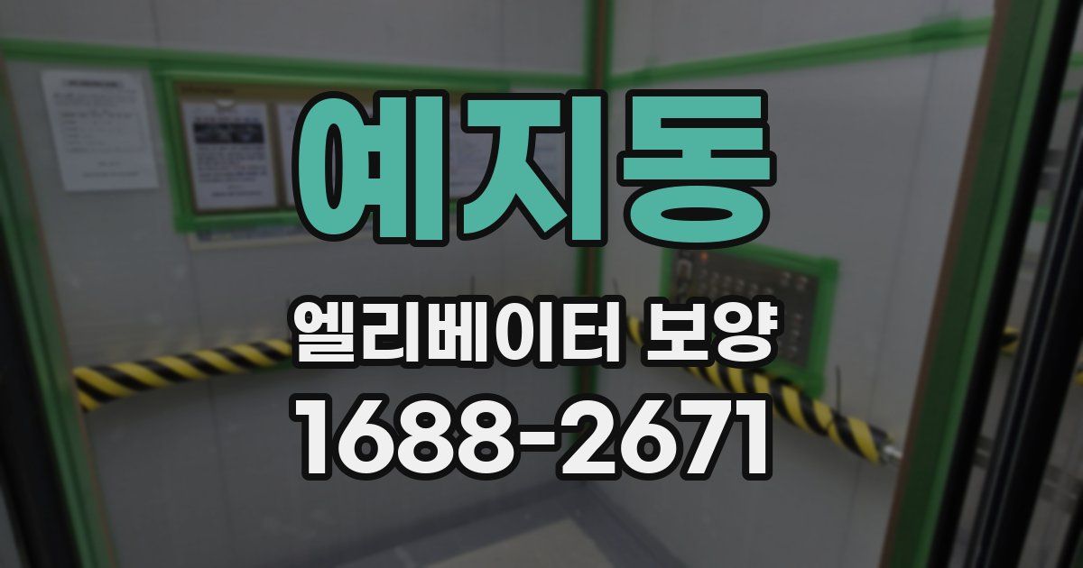 예지동 엘리베이터 보양