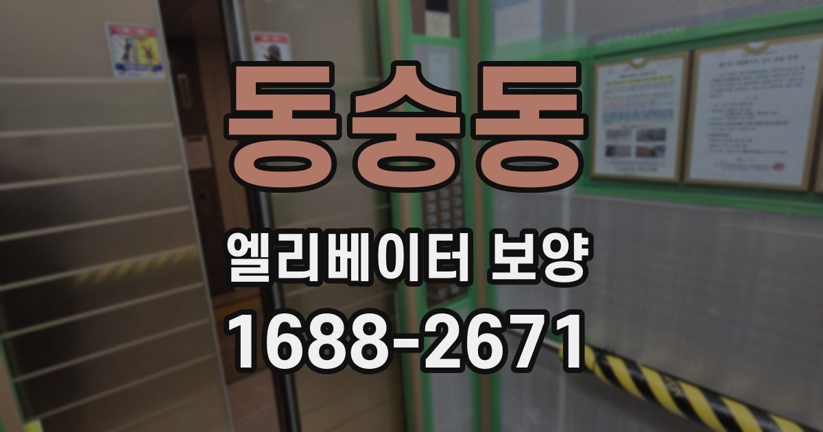 동숭동 엘리베이터 보양