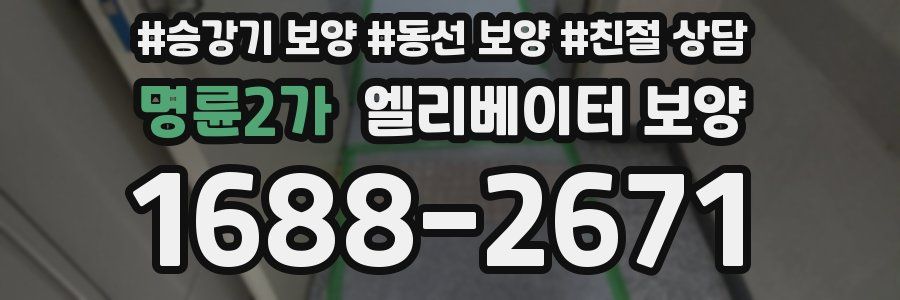 명륜2가 엘리베이터 보양