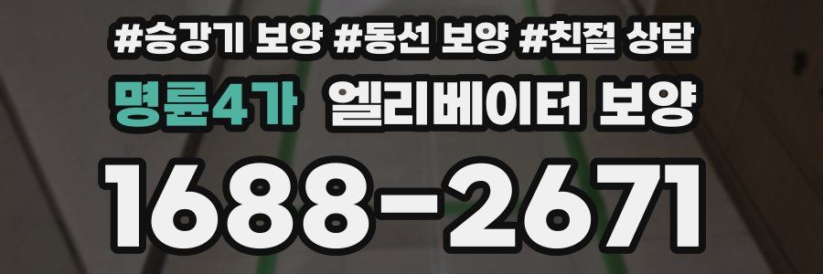 명륜4가 엘리베이터 보양