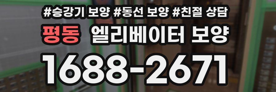 평동 엘리베이터 보양