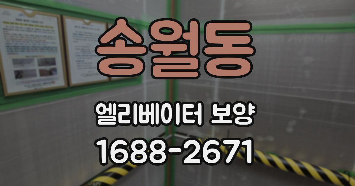 송월동 엘리베이터 보양