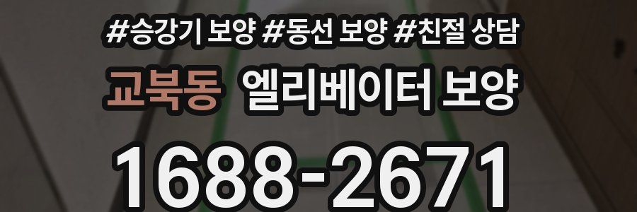 교북동 엘리베이터 보양