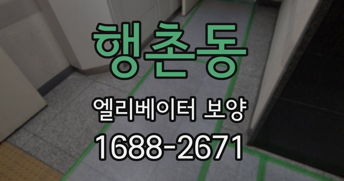 행촌동 엘리베이터 보양
