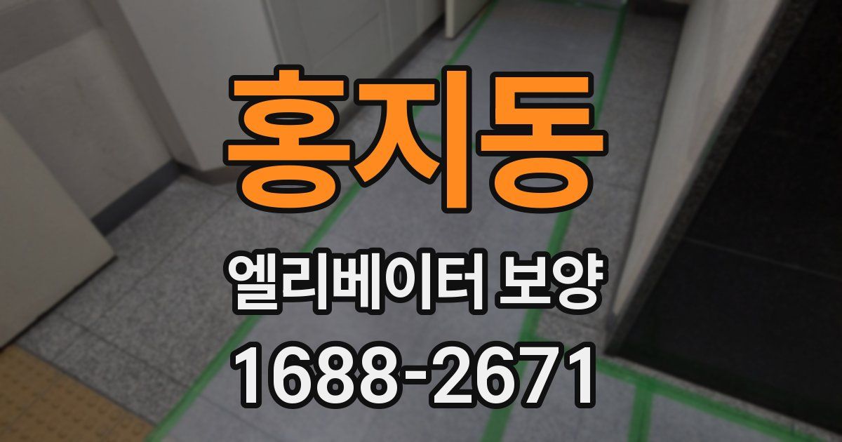 홍지동 엘리베이터 보양