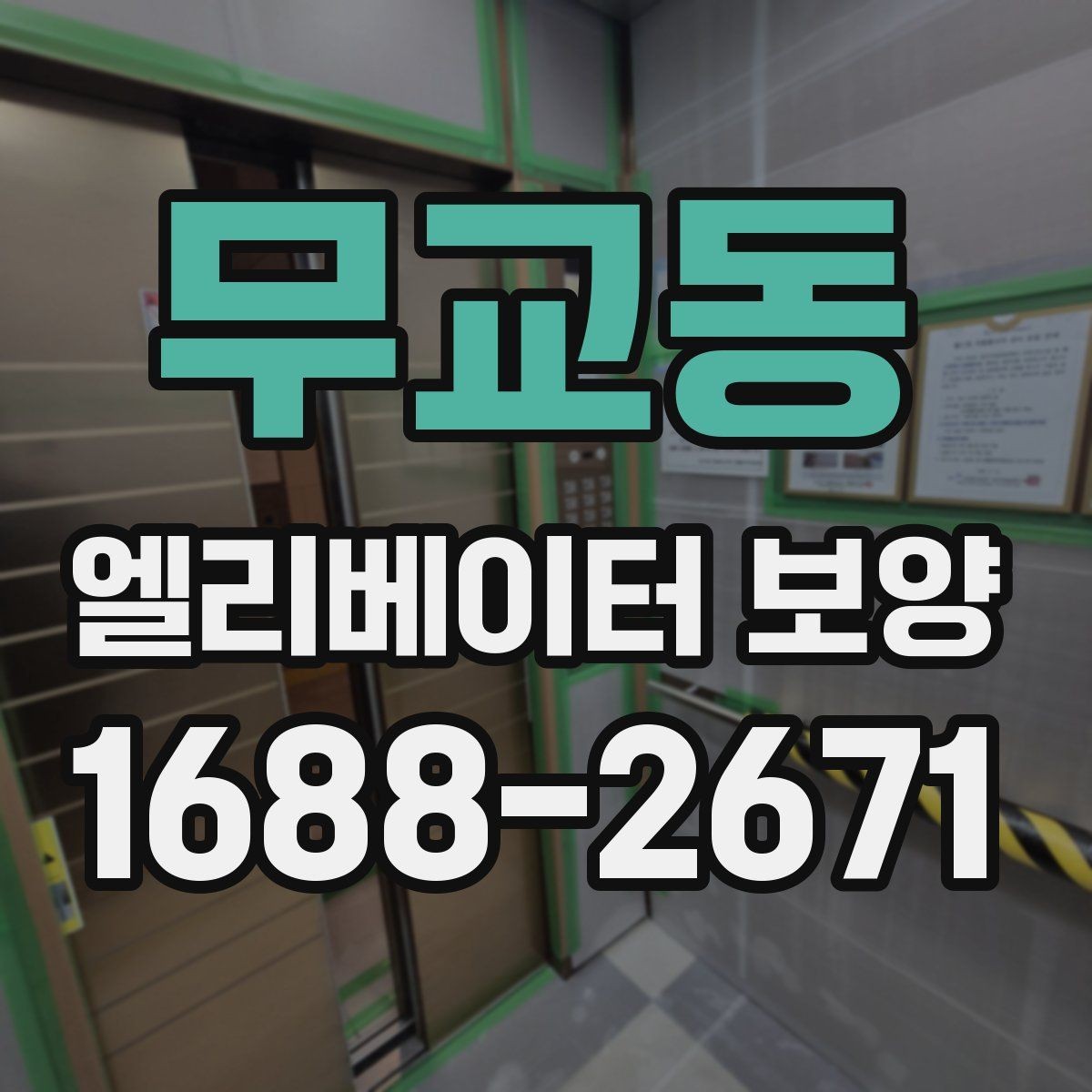 무교동 엘리베이터 보양 작업 범위와 진행 순서