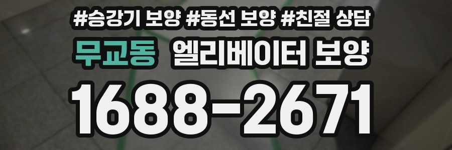 무교동 엘리베이터 보양