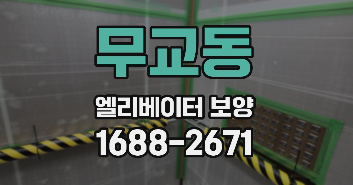 무교동 엘리베이터 보양