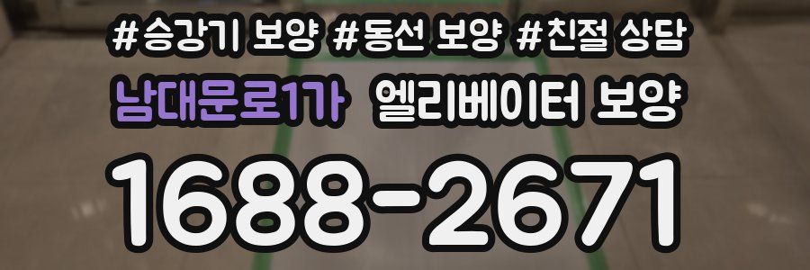 남대문로1가 엘리베이터 보양