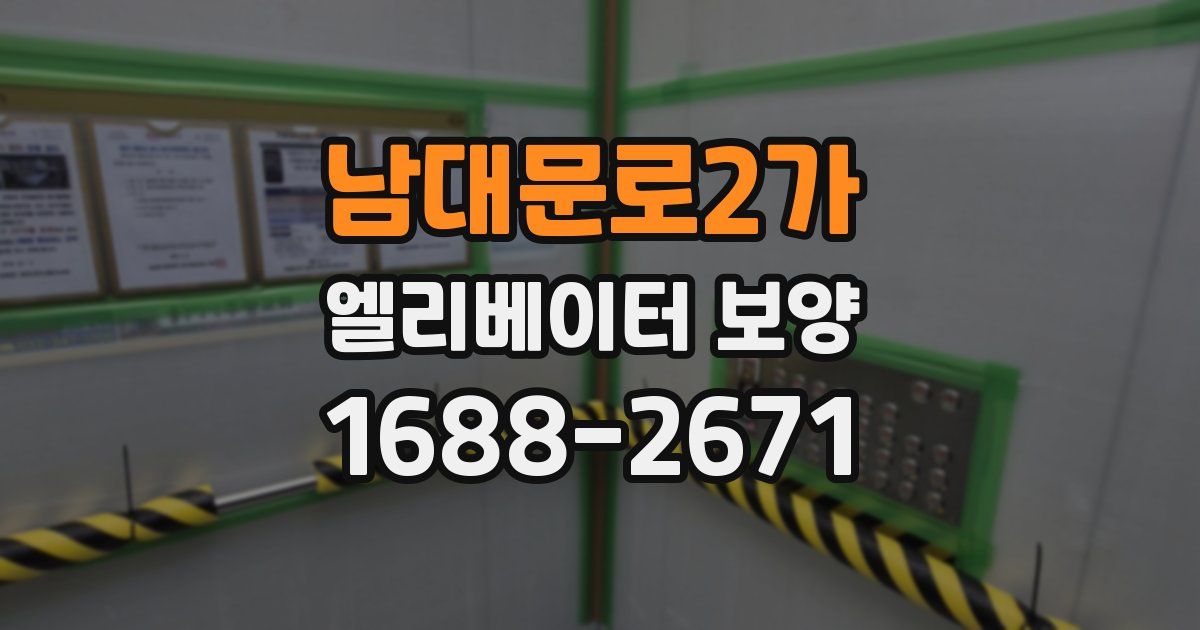 남대문로2가 엘리베이터 보양